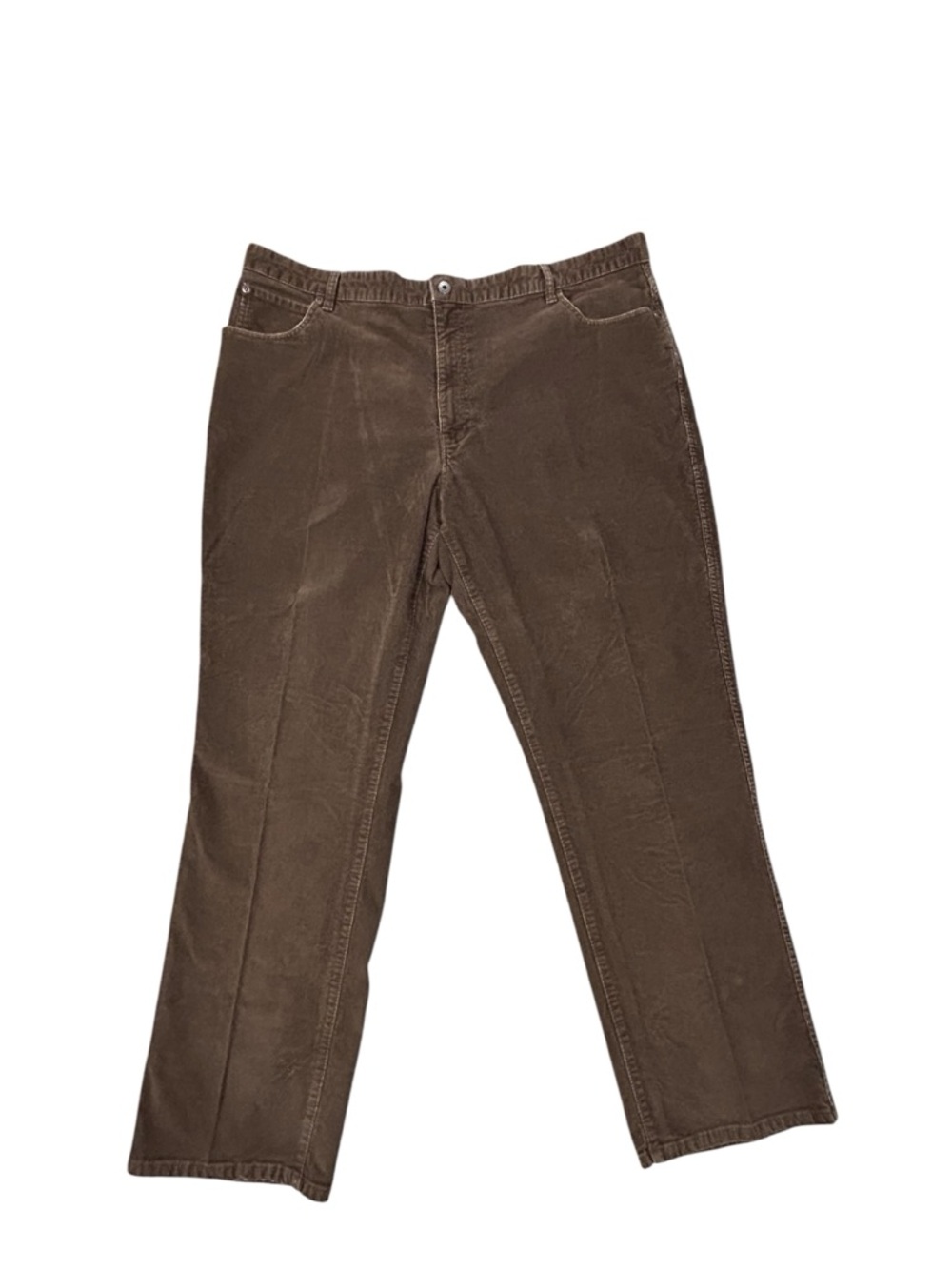 L. L. Bean Men’s Natural Fit Classic Brown Corduroy Pants 44/32 Stretch Casual